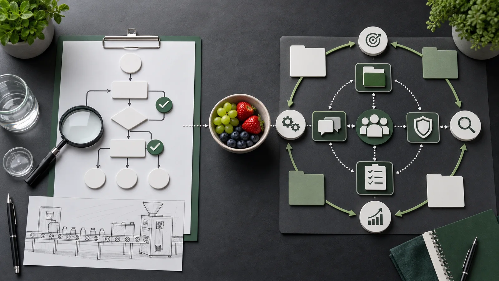 Diagram hazard control dan management system sebagai perbandingan HACCP dan ISO 22000